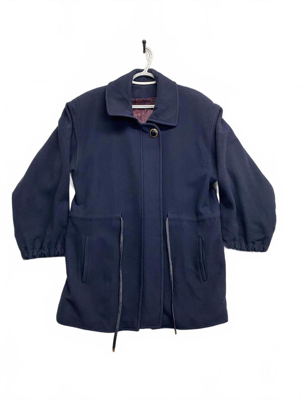 Vintage Y2K Wool/Cashmere Lisa Fashion Jacket Blueish Purple Toronto Full Zip